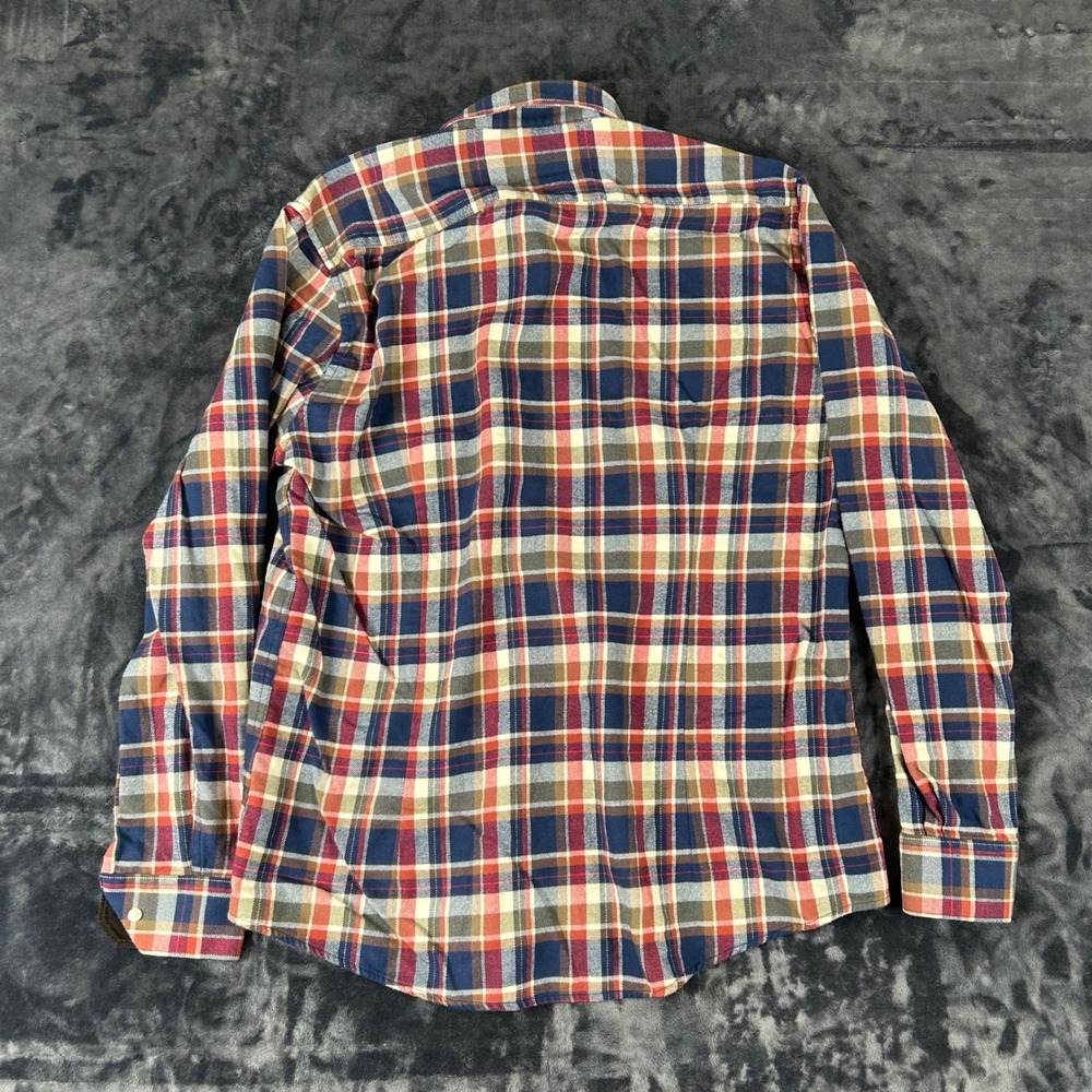 Barbour Button Down Shirt Mens L Multicolor Plaid Sam Heughan Tailored Fit - Picture 5 of 6